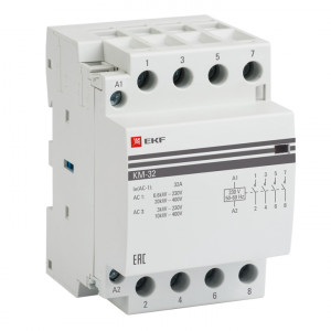 Контактор мод. КМ 20А 4NО (3 мод.) EKF km-3-20-40