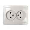 Розетка 2-м CLASSICO 2102 бел. ASD / IN HOME 4680005959914