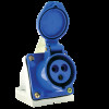 Розетка наруж. уст. 16А 220В 2Р+РЕ IP44 (113) EKF ps-113-16-220