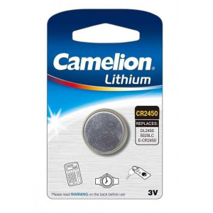 Элемент питания литиевый CR CR2450 BL-1 (блист.1шт) Camelion 3072