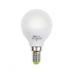 Лампа светодиодная PLED-ECO-G45 5Вт шар 4000К белый E14 400лм 220-240В JazzWay 4690601036926