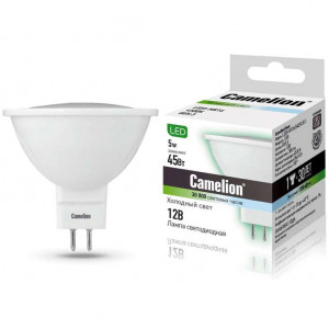Лампа светодиодная LED5-MR16/845/GU5.3 5Вт 4500К белый GU5.3 385лм 12В Camelion 12026