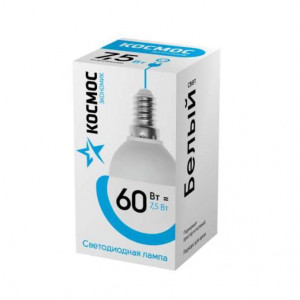 Лампа светодиодная LED BASIC GL45 7.5Вт 220В E14 4500К Космос LkecLED7.5wGL45E1445