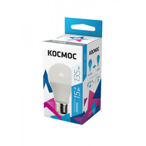 Лампа светодиодная LED BASIC A60 15Вт 220В E27 4500К КОСМОС LkecLED15wA60E2745