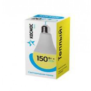 Лампа светодиодная LED BASIC A65 20Вт 220В E27 3000К КОСМОС LkecLED20wA65E2730