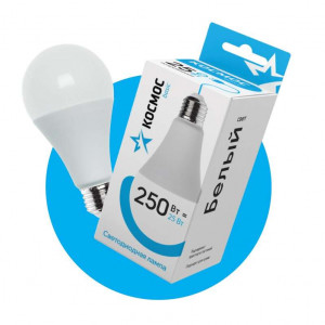 Лампа светодиодная LED BASIC A65 25Вт 220В E27 4500К КОСМОС LkecLED25wA65E2745